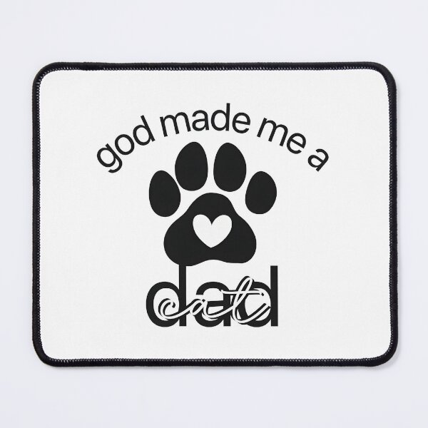 Item preview, God Made Me A Cat Dad Paw Heart Tee designed and sold by SoyLamderma.