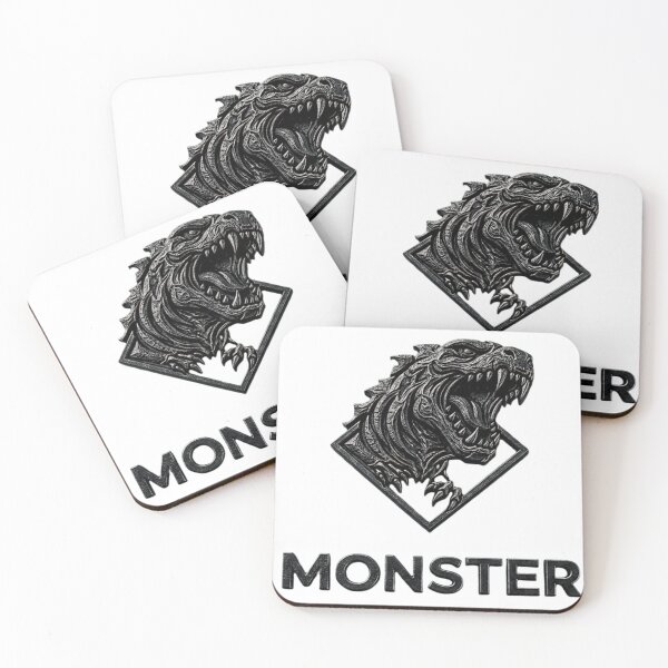 Item preview, Monster Kaiju Roaring Dinosaur Logo Art designed and sold by mackyartsstudio.