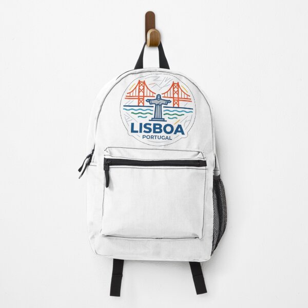 Item preview, Lisbon Minimalist Line Art Travel Badge and Bridge Illustration designed and sold by Paulocdias.