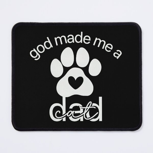 Item preview, God Made Me A Cat Dad Paw Heart T-Shirt designed and sold by SoyLamderma.