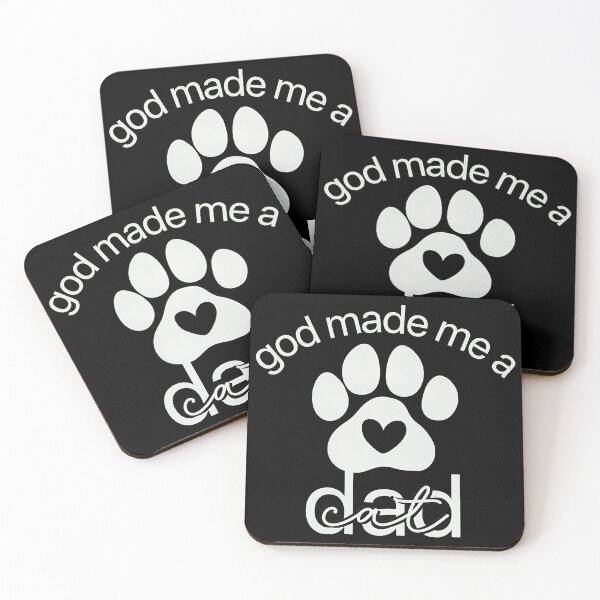 Item preview, God Made Me A Cat Dad Paw Heart T-Shirt designed and sold by SoyLamderma.