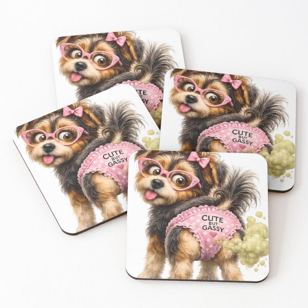 Item preview, Cute But Gassy Yorkie Design designed and sold by GGAUL.