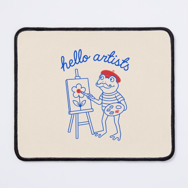 Item preview, Hello artists, French frog painting nature designed and sold by BritishDelights.
