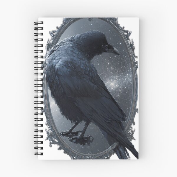 Item preview, Celestial Crow Mirror designed and sold by IllumeInk.