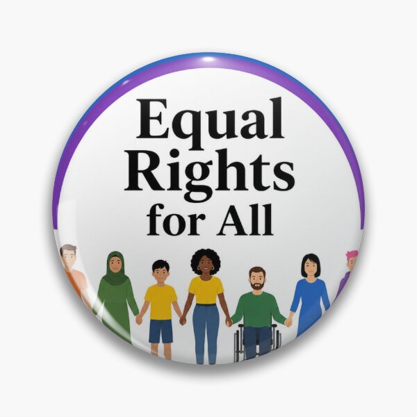 Item preview, Equal Rights for All Rainbow Minimalist Design | Inclusive Pride Typography designed and sold by MianDesigner.