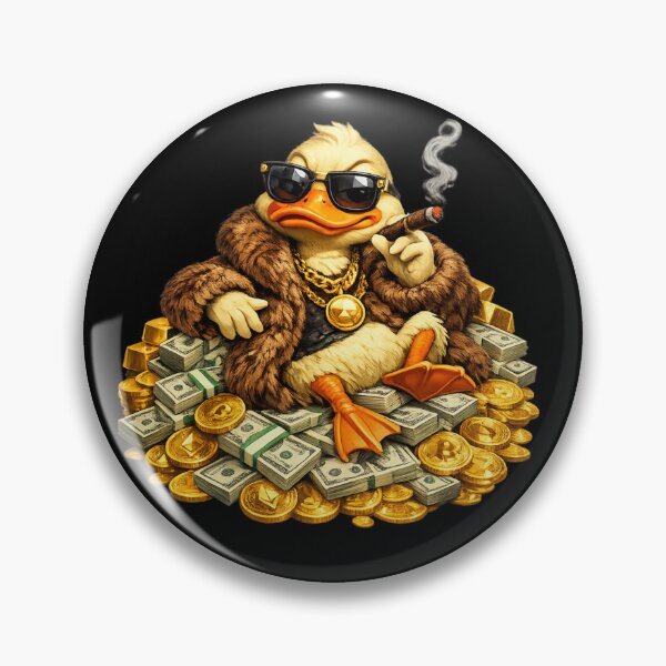 Item preview, Rich Crypto Duck Meme designed and sold by Maclaw200d.