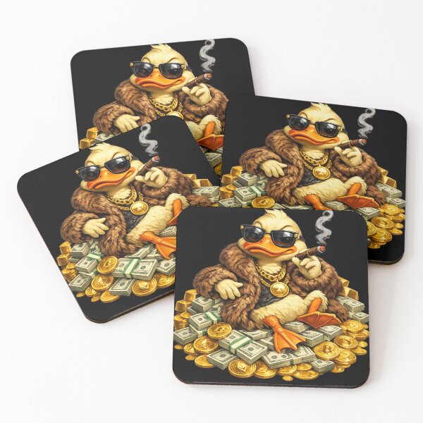 Item preview, Rich Crypto Duck Meme designed and sold by Maclaw200d.