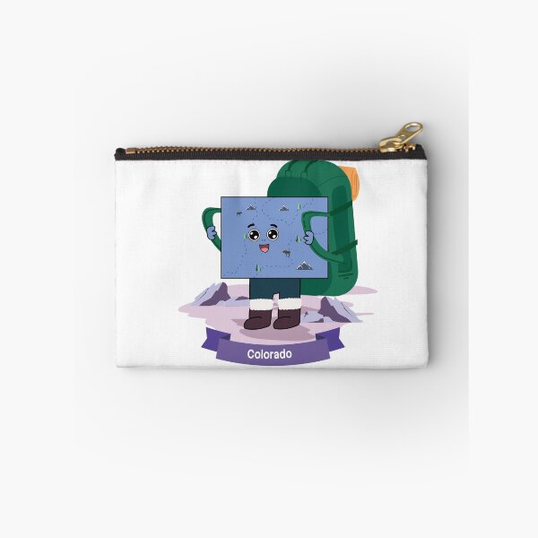 Item preview, Cute Colorado Map Character - Kawaii Mountain Hiking Art designed and sold by Travel.Art.