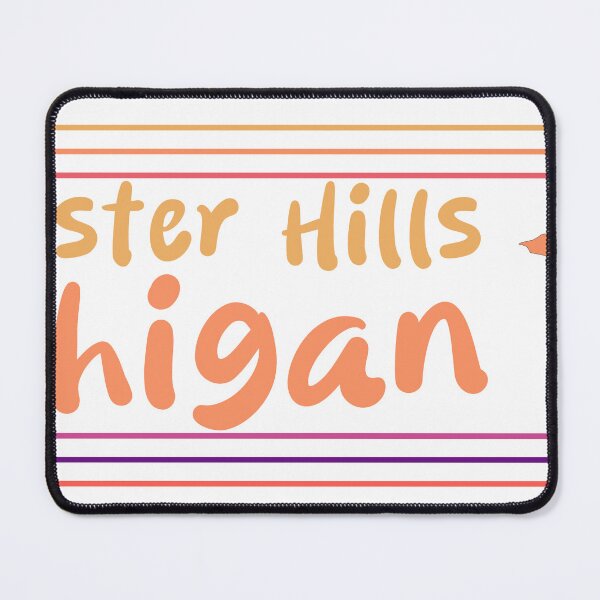 Item preview, Rochester Hills Michigan City Marked On Map designed and sold by TheIconSmith.