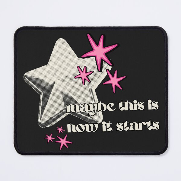 Item preview, Maybe This Is How It Starts - Motivational Quote Y2K Style designed and sold by karolina lindy.