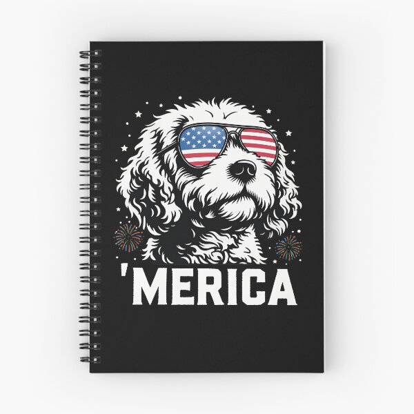 Item preview, 'MERICA Dog with Flag Sunglasses Holiday designed and sold by SoyLamderma.