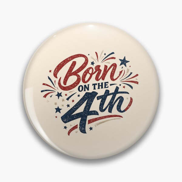 Item preview, Born on the 4th Fourth of July Fireworks Patriotic Tee designed and sold by Fanverse Merchandise.