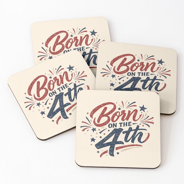 Item preview, Born on the 4th Fourth of July Fireworks Patriotic Tee designed and sold by Fanverse Merchandise.