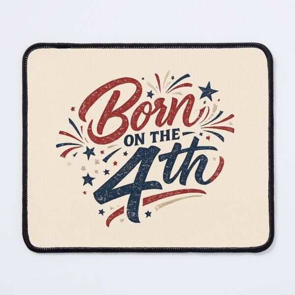 Item preview, Born on the 4th Fourth of July Fireworks Patriotic Tee designed and sold by Fanverse Merchandise.