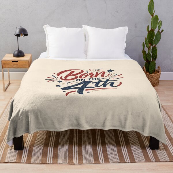 Item preview, Born on the 4th Fourth of July Fireworks Patriotic Tee designed and sold by Fanverse Merchandise.