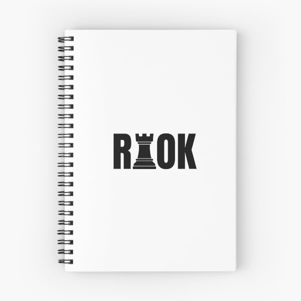 Item preview, Minimalist Chess Rook Strategic Typographic Print designed and sold by GiggleInkTees.