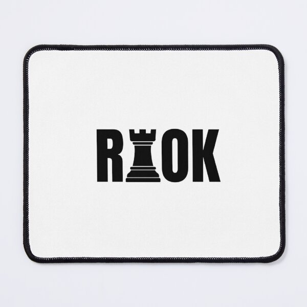 Item preview, Minimalist Chess Rook Strategic Typographic Print designed and sold by GiggleInkTees.