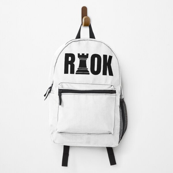 Item preview, Minimalist Chess Rook Strategic Typographic Print designed and sold by GiggleInkTees.