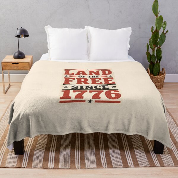Item preview, Land of the Free Since 1776 Patriotic American Tee designed and sold by Fanverse Merchandise.