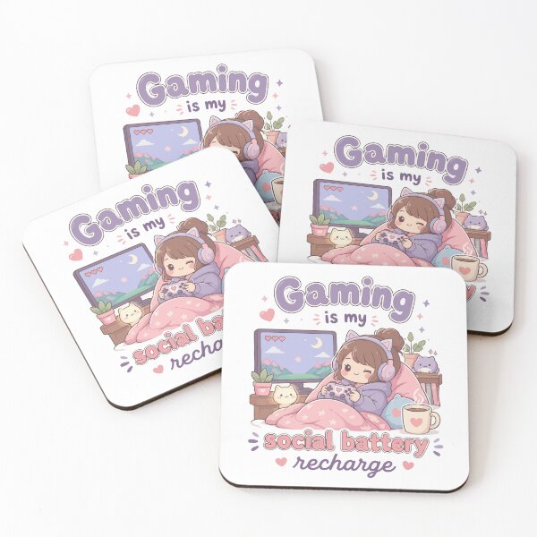 Item preview, Gaming is my sosial battery recharge designed and sold by SarkisovaNune.