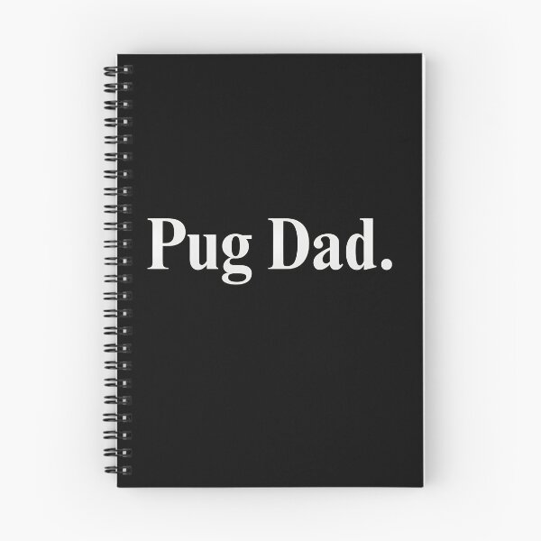 Item preview, Pug Dad Text Design Black T-Shirt designed and sold by SoyLamderma.