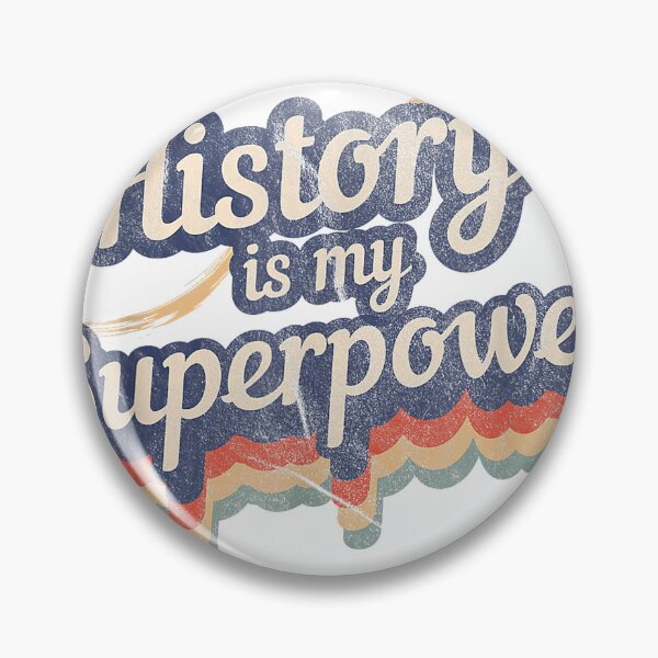 Aperçu de l'œuvre T-shirt « L’histoire est mon super-pouvoir » – Professeur d’histoire créée et vendue par KTY-NUSS.