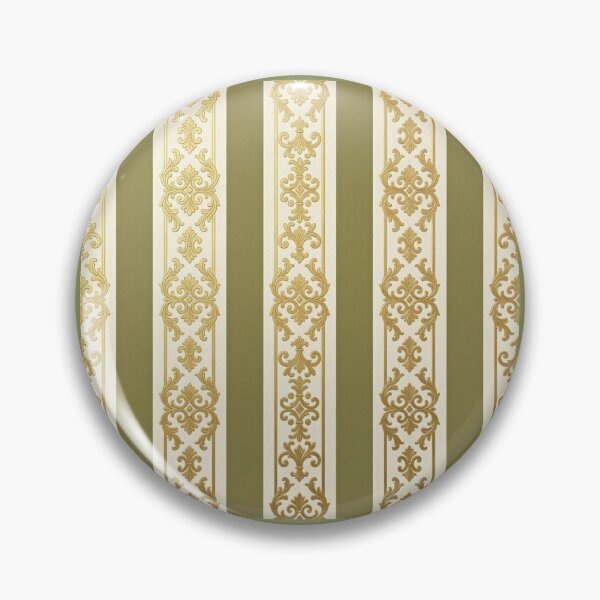 Item preview, Striped Olive, Cream & Gold Baroque designed and sold by DesignsByPrnces.