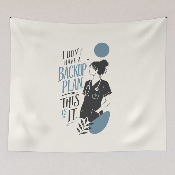 Item preview, I Don't Have a Backup Plan This Is It — Funny Nursing Gift | RN Nurse Humor Nurse Appreciation Gift designed and sold by KiwyStudio.