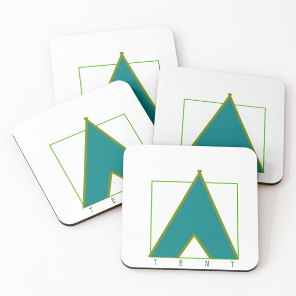 Item preview, Neon Minimalist Tent Symbol Outdoor Design designed and sold by Kazewalk.