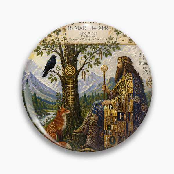 Item preview, Celtic Tree Calendar IV: Bran and the Alder | Celtic Mythology Art designed and sold by Stoneflower-Art.