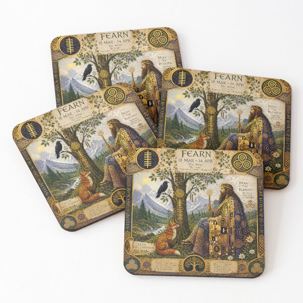 Item preview, Celtic Tree Calendar IV: Bran and the Alder | Celtic Mythology Art designed and sold by Stoneflower-Art.