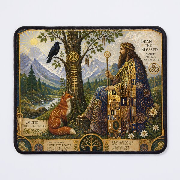 Item preview, Celtic Tree Calendar IV: Bran and the Alder | Celtic Mythology Art designed and sold by Stoneflower-Art.