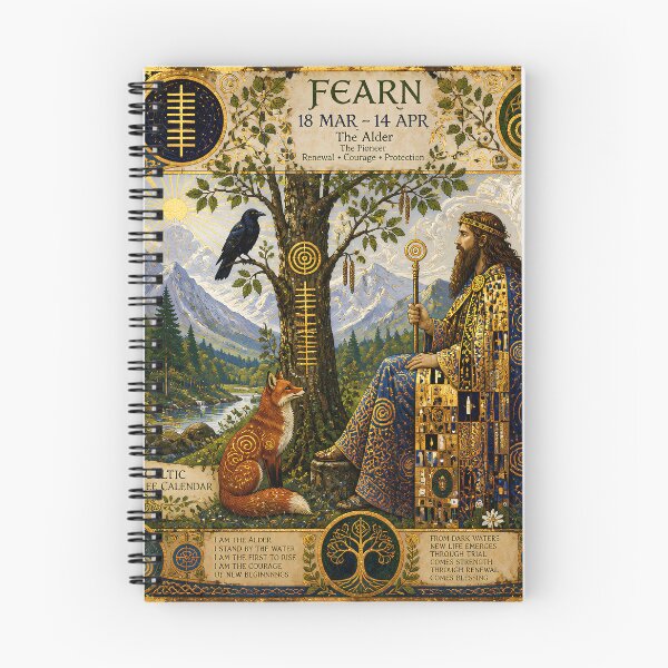 Item preview, Celtic Tree Calendar IV: Bran and the Alder | Celtic Mythology Art designed and sold by Stoneflower-Art.
