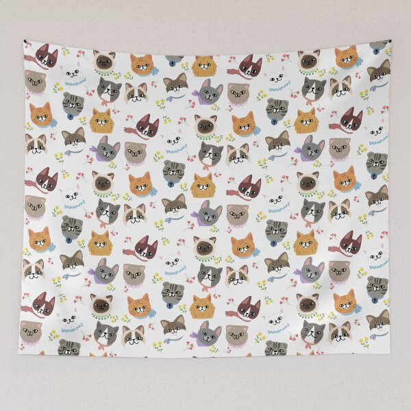Item preview, Garden of Cat Faces designed and sold by Miho9999.