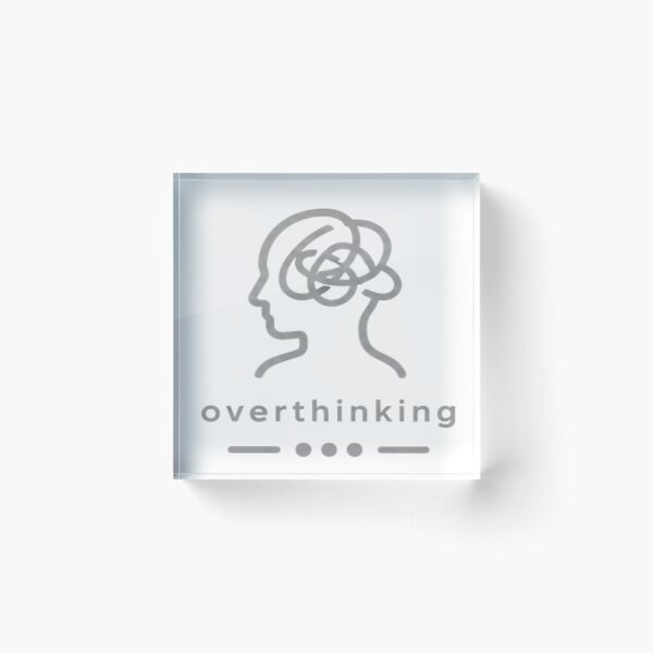Item preview, Overthinking – Minimalist Grey Aesthetic Design designed and sold by Velora Design .