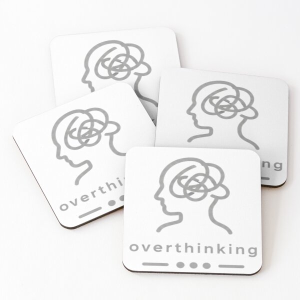 Item preview, Overthinking – Minimalist Grey Aesthetic Design designed and sold by Velora Design .