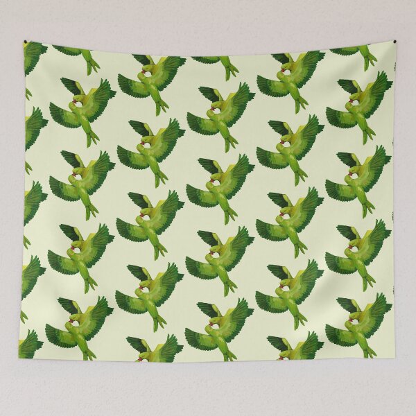 Item preview, Emerald Embrace -Two parrots intertwine mid-flight designed and sold by Naine  M..