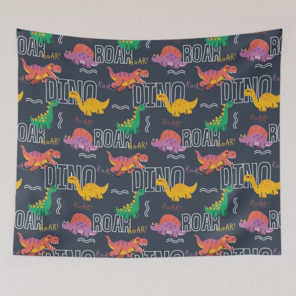 Item preview, Cute Dinosaur Pattern - Roar! Kawaii Dino Illustration designed and sold by Rangmanch.