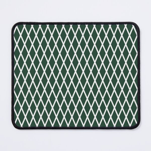 Item preview, Forest Green And White Lattice Pattern designed and sold by pattern-archive.