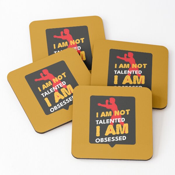 Item preview, I Am Not Talented I Am Obsessed – Bold Motivational Fighter Martial Arts Graphic Design designed and sold by DERA RAY.