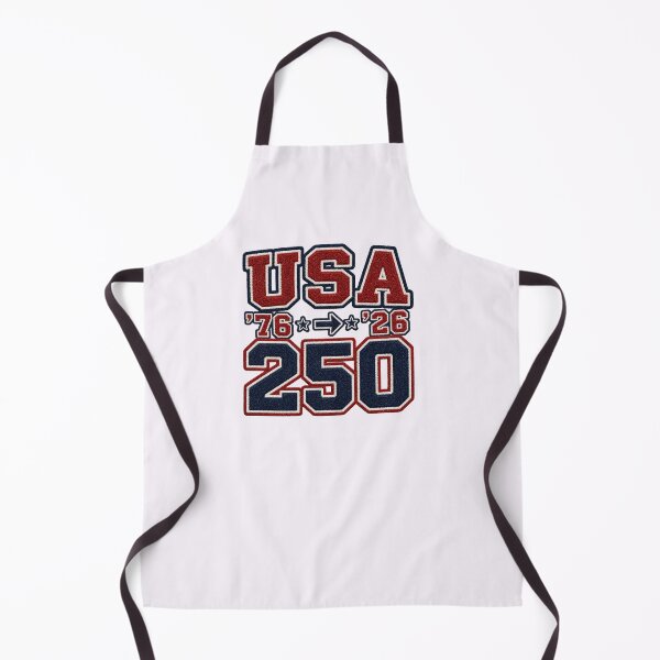 Item preview, USA 250 Patriotic Varsity Patch Chenille Style Tee designed and sold by Fanverse Merchandise.