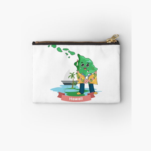 Item preview, Cute Hawaii Map Character - Kawaii Tropical Aloha Ocean Art designed and sold by Travel.Art.
