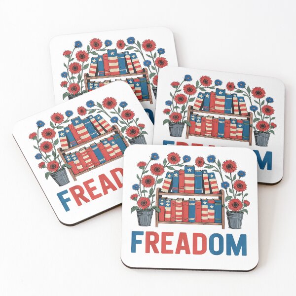 Item preview, Reading Freadom Freedom Book Lover 4th Of July Men Women T-Shirt designed and sold by KTY-NUSS.