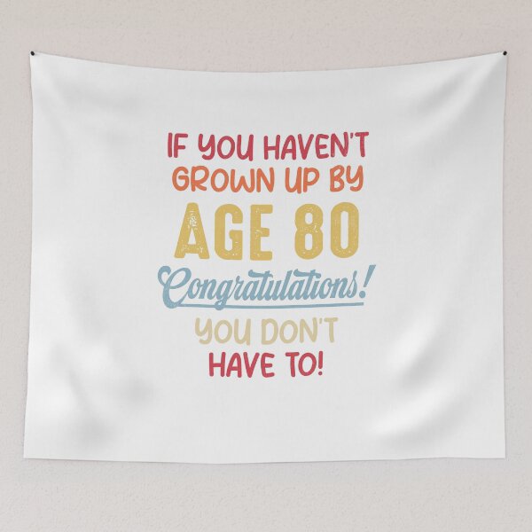 Item preview, Funny 80th Birthday Gift design 80 Years Old Funny Saying designed and sold by FernaRoje.