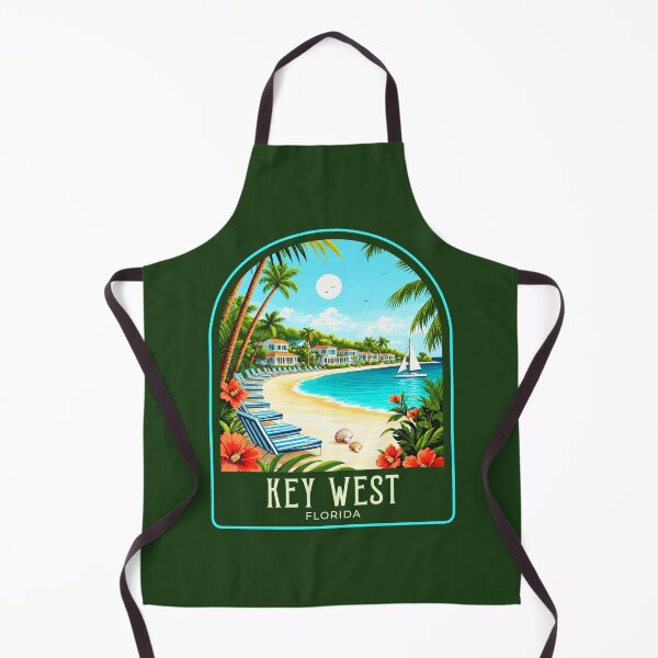 Item preview, Key West Vintage Travel Illustration designed and sold by HomeLivingCo.