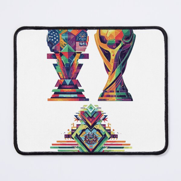 Item preview, Mundial 26 Geometric Trophy Fan Design   designed and sold by QutteshopLM .