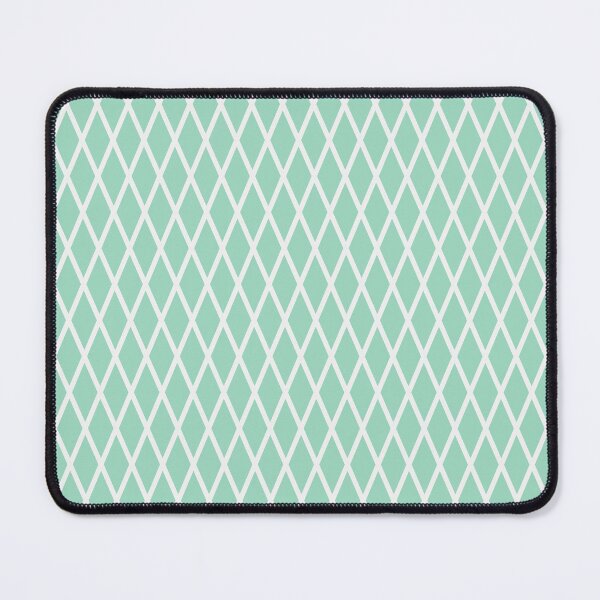 Item preview, Mint And White Lattice Pattern designed and sold by pattern-archive.