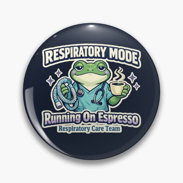 Item preview, Funny Frog Respiratory Therapist Retro Shirt – Respiratory Mode Coffee Lover RT Mascot Gift designed and sold by ClinicalHubs.