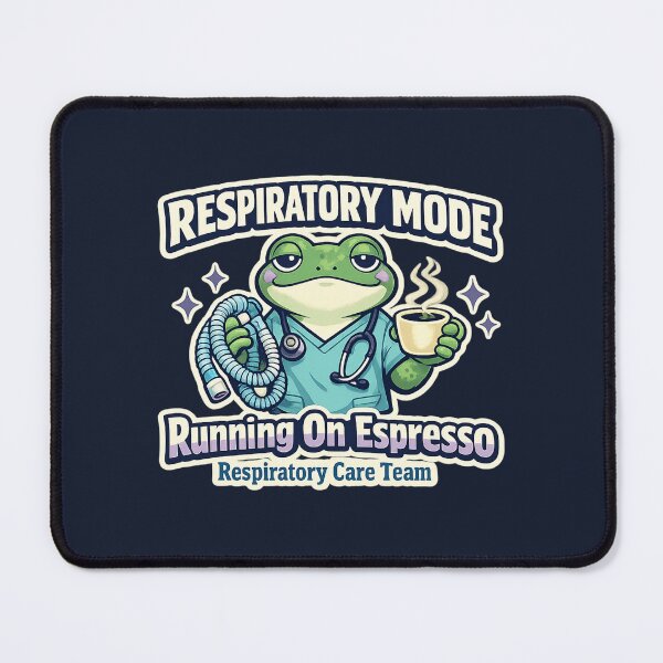 Item preview, Funny Frog Respiratory Therapist Retro Shirt – Respiratory Mode Coffee Lover RT Mascot Gift designed and sold by ClinicalHubs.