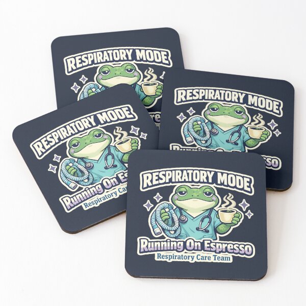 Item preview, Funny Frog Respiratory Therapist Retro Shirt – Respiratory Mode Coffee Lover RT Mascot Gift designed and sold by ClinicalHubs.